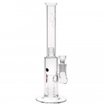 Weed Star - Checker Fixed Perc Glass Straight Bong