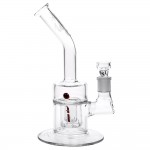 WS - Cistern Double Showerhead Perc Layback Glass Bong