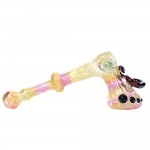 Glass Hammer Bubbler - Fumed and Colored Glass