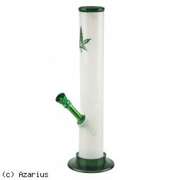 Bong acrílico hoja verde