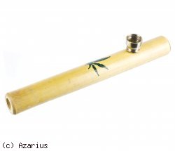 pipes cannabis Pipe - feuille de bambou
