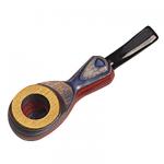 Wood pipe coloured