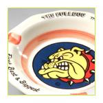 Bulldog ceramic ashtray