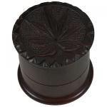 Moulins à Herbes cannabis XL wood grinder - carved