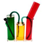 pipes cannabis Acrylic bong- 3 color double reservoir
