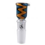 Weed Star - Cylinder Bowl - Color Zig-Zag - 18.8mm