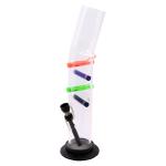 Acrylic ice bong colored sticks