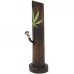 pipes cannabis Bamboo bong with leaf