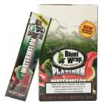 Blunt Wrap Double Platinum 2x - Watermelon Flavored Cigar Wraps - Box of 25 Packs