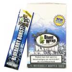 Blunt Wrap Double Platinum 2x - Blueberry Burst! Cigar Wraps - Box of 25 Packs