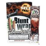 Blunt Wrap Double Platinum 2x - Chocolate Flavored Cigar Wraps - Box of 25 Packs