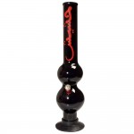 Acrylic Double Bubble Water Pipe 'Hashish'