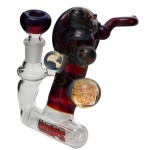 HOPS - Worked Inline Bubbler with Slide - Red Label