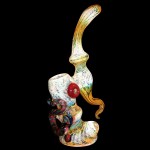 Glass Sherlock Bubbler - Fumed and Colored Glass