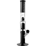 Blaze Glass -  Premium Percolator Ice Bong black - Straight Tube