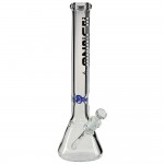 'Blaze Glass'  Clear Glass Bong - Beaker Base - 9mm