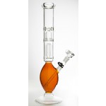 BioHazard - 5.0mm Glass Bong - 5-arm Tree Perc - American Football Bong