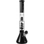 Blaze Glass -  Premium Percolator Ice Bong black - Beaker base