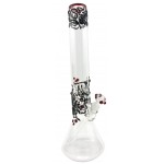 Beaker Based Bong - Black and Red