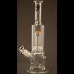 pipes cannabis 4.O Glass - by E.Ross -  Worked Double Showerhead Tube