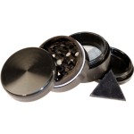 Moulins à Herbes cannabis Aluminium Grinder 4 part black