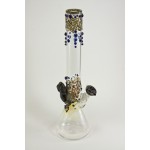 Beaker Based Bong -  The Frog - Amber, Purple & Blue