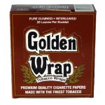 Papiers à Rouler cannabis Golden Wrap Natural Blunt Papers - Wholesale Box
