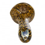 Inner Fire Glass Handpipe - Yellow and Black