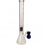 pipes cannabis Blaze Glass - Beaker Base 4-arm Tree Percolator Ice Bong with Ashcatcher - Blue