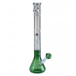 Black Leaf - Beaker Base 4-arm Tree Perc Ice Bong - Dome Splashguard - Green