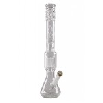 Weed Star - Messias Illusion Ice 5mm Glass Bong - 12-arm Perc Splash