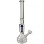 Black Leaf - Beaker Base 8-arm Tree Percolator Ice Bong - Blue