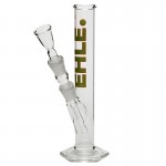 pipes cannabis EHLE. Glass - Straight Cylinder Bong 100ml  - Green logo