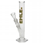 pipes cannabis EHLE. Glass - Straight Cylinder Bong 250ml  - Green logo