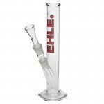 pipes cannabis EHLE. Glass - Straight Cylinder Bong 250ml  - Red logo