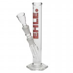 pipes cannabis EHLE. Glass - Straight Cylinder Bong 100ml  - Red logo