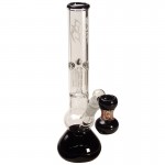 pipes cannabis Black Leaf - 4-arm Perc Ice Bong with Ashcatcher - Black