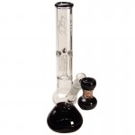 Black Leaf - 3-arm Perc Tube with Ashcatcher - Black