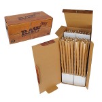 Papiers à Rouler cannabis RAW Natural Pre-Rolled Hemp Paper Cones - Box of 800 Cones