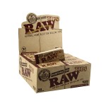 Papiers à Rouler cannabis RAW Natural Hemp and Cotton Paper Filter Tips - Single Pack