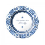 Metal Ashtray - Delft Blue - 