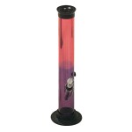 Acrylic Cylinder Bong - Colored - 26cm