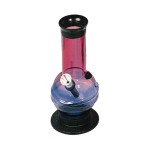 Acrylic Bubble Base Bong - Colored - 18cm