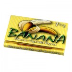 Banana Flavored Regular Size Wide Rolling Papers - Box of 24 Packs