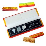 Snail Wood Cover King Size Slim Rolling Papers With Filter Tips - Single Pack
