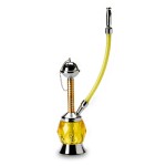 pipes cannabis Mini Hookah - Acrylic and Metal Waterpipe with Hose
