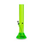 pipes cannabis Fluorescent Acrylic Cylinder Bong with Flashing LED Base - 35cm