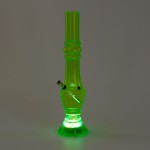 pipes cannabis Fluorescent Acrylic Bong with Flashing LED Base - 44cm