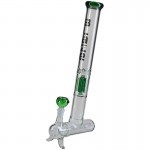 Blaze Glass - 2nd Dog Stemless Inline 4-arm Perc Ice Bong - Green