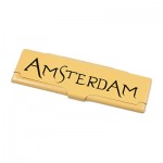 Metal Case for King Size Rolling Papers - Amsterdam - Black, Gold, or Silver